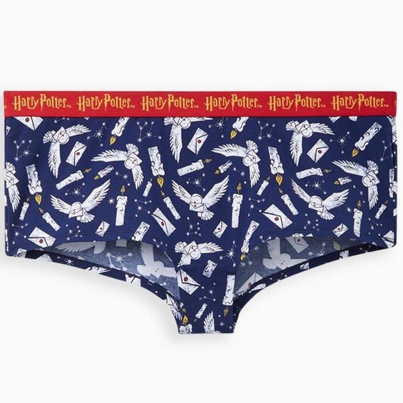 ♥️NWT VINTAGE TORRID PANTY - HARRY POTTER HOGWARTS HEDWIG BOYSHORT - PLUS SIZE - Picture 5 of 8